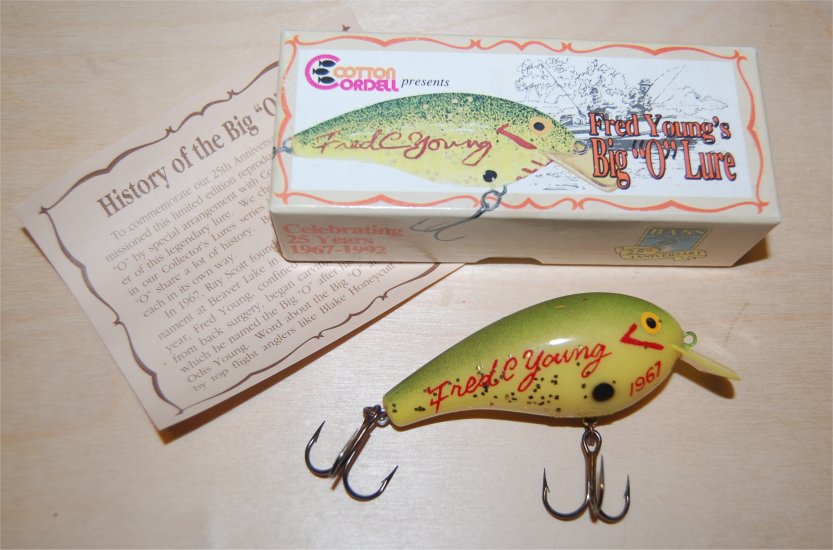 B.A.S.S. Commemorative Lure - Fred Young Big "O" - Click Image to Close